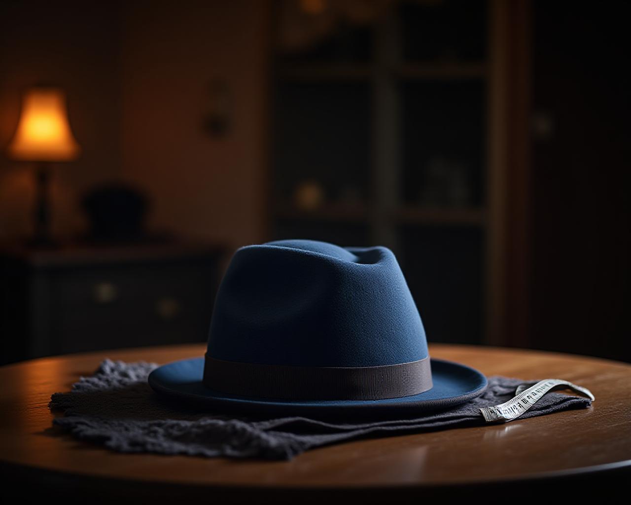 アンティークなハットショップの相談カウンター